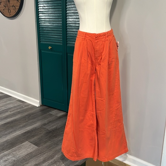 Free People NWT Light As Spring Trousers Deep Ginger Size 2 - Picture 4 of 7
